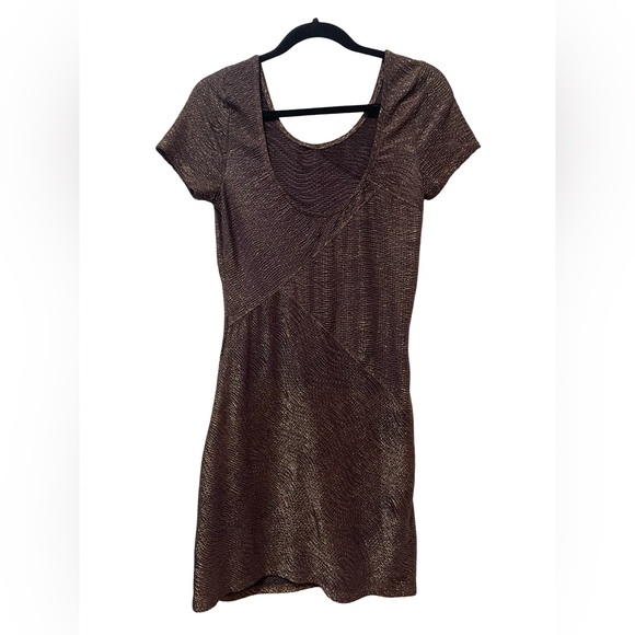 Free People Bronze Bodycon Mini Dress - Picture 3 of 7